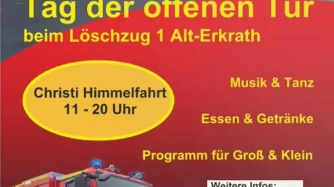FW-Erkrath: Tag der offenen Tür des Löschzug Alt-Erkrath an Christi Himmelfahrt am 29.05.2025 - Bild: presseportal.de