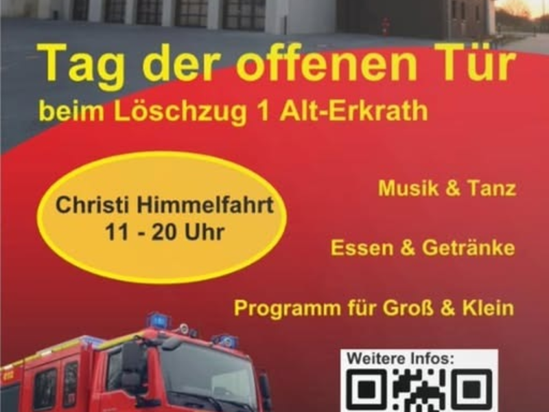 FW-Erkrath: Tag der offenen Tür des Löschzug Alt-Erkrath an Christi Himmelfahrt am 29.05.2025 - Foto: presseportal.de