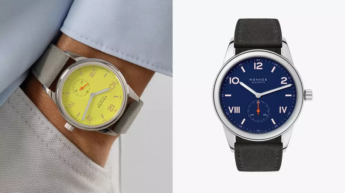 Das ideale Geschenk zum Abitur oder Studienabschluss / Club Campus ist die Einstiegsuhr von NOMOS Glashütte / Jetzt gibt es sie in den Farben Starlight (leuchtendes Gelb) und Night Sky (tiefes Blau) - Bild: presseportal.de