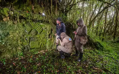 Die Chachapoya verzierten die Häuser mit Mosaiken. - Foto: Heinz Plenge Pardo/World Monuments Fund/dpa