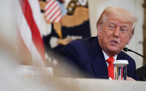 US-Präsident Trump hat Zölle gegen EU-Importe angekündigt. - Foto: Jacquelyn Martin/AP/dpa