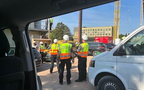 HZA-GI: Zollkontrolle auf Großbaustelle Klinikum Bad Hersfeld - Foto: presseportal.de