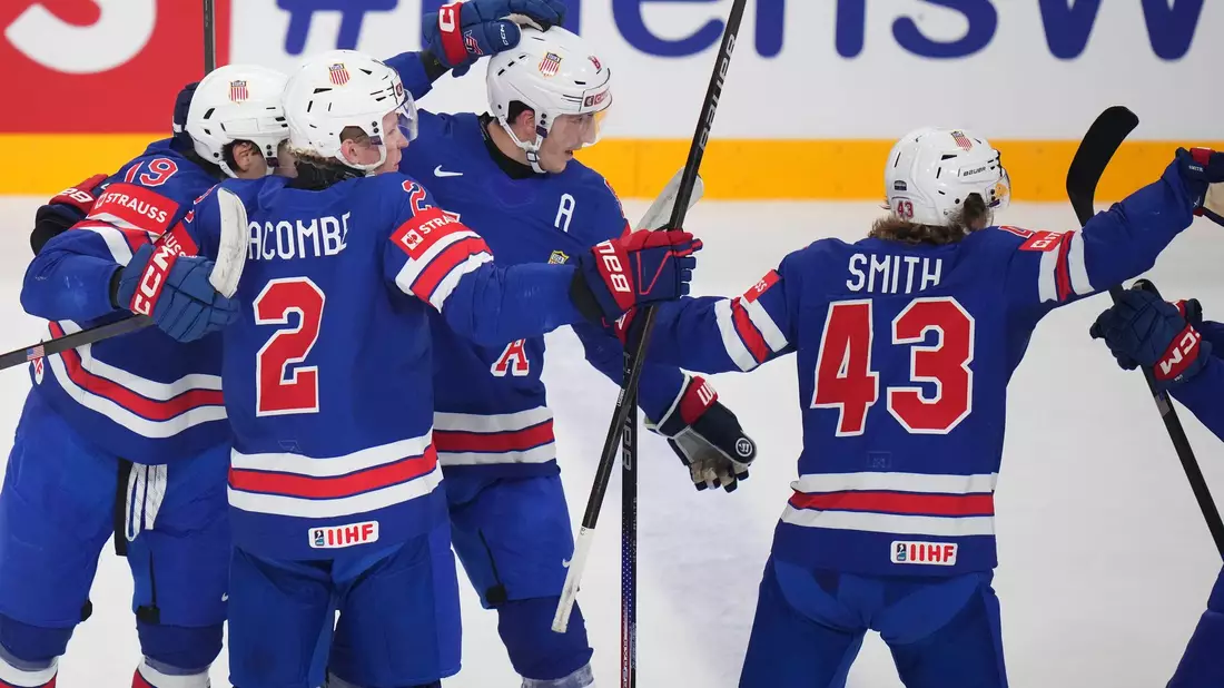 USA steht nach einem Erfolg über Gastgeber Schweden im WM-Finale. - Bild: Petr David Josek/AP/dpa