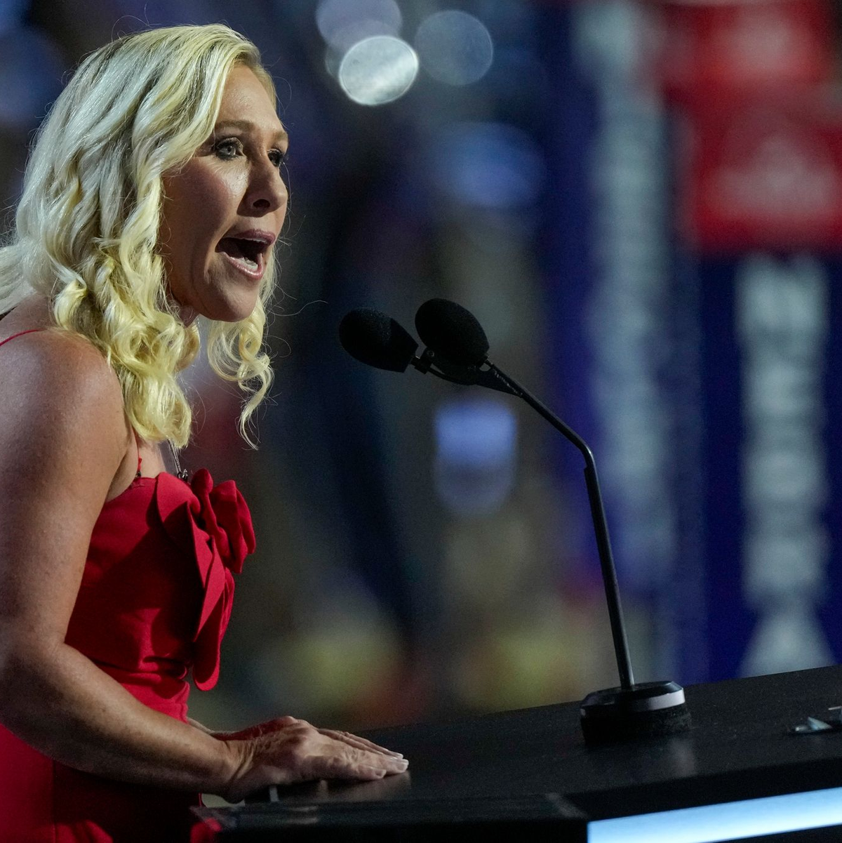 Die Kongressabgeordnete Greene scheut keine Auseinandersetzung. (Archivbild) - Foto: Matt Rourke/AP