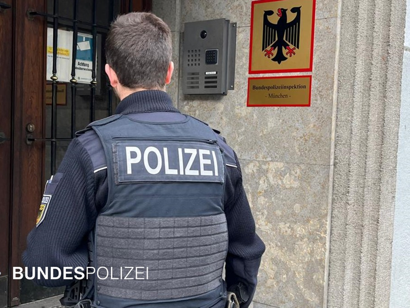 Bundespolizeidirektion München: Mehrere Gewaltdelikte im Bahnbereich - Foto: presseportal.de