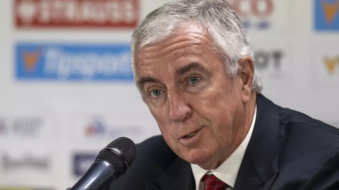 IIHF-Präsident Luc Tardif bestätigt: Olympia 2026 findet ohne Russland statt. - Bild: Peter Schneider/KEYSTONE/dpa
