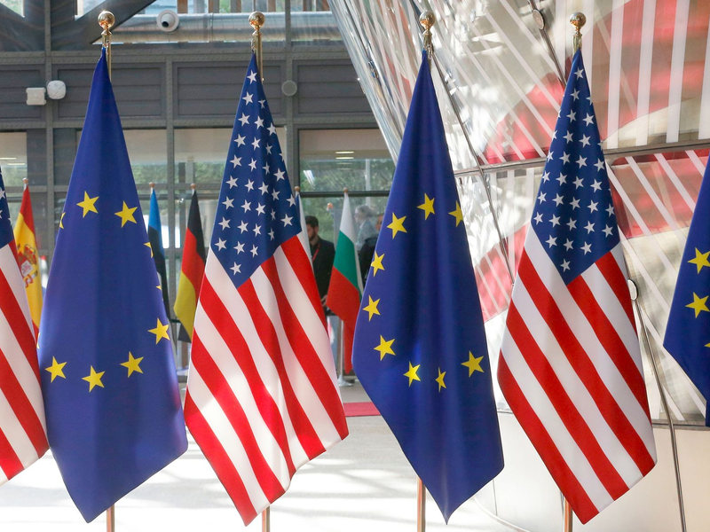 Noch verhandeln die USA und die EU. - Foto: Nicolas Maeterlinck/BELGA/dpa