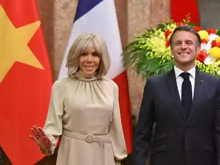 Das Umfeld des Präsidenten spricht von Herumalbern. - Foto: Nhac Nguyen/AFP Pool via AP/dpa