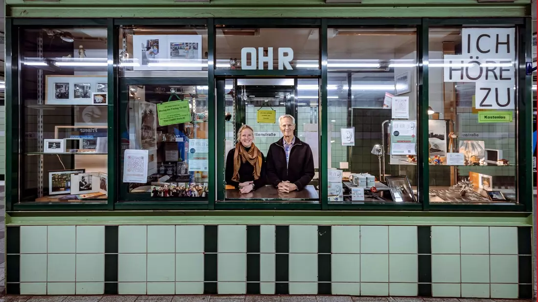 ZDF-Reportage Leben ist mehr! über Zuhör-Kiosk in Hamburg an Christi Himmelfahrt - Bild: presseportal.de