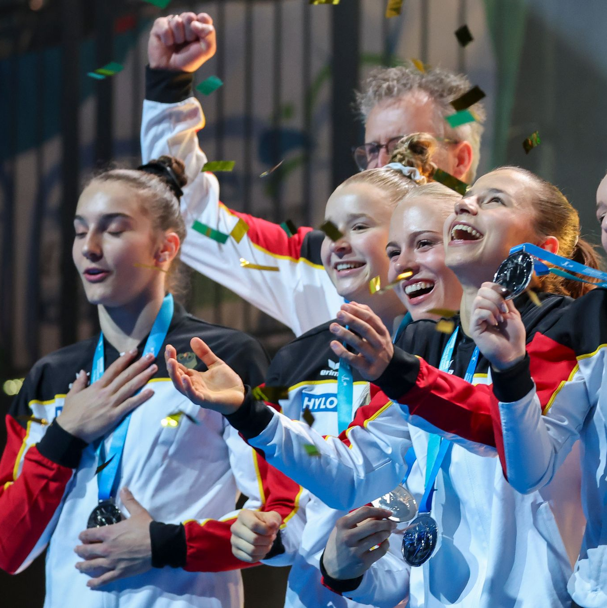 Sprung ins Finale: Karina Schönmaier. - Foto: Jan Woitas/dpa