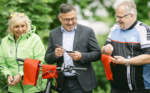 Eröffnung der Entdecker-Radtour - Foto: Entdeckerviertel-Woeckl über pressetext.de