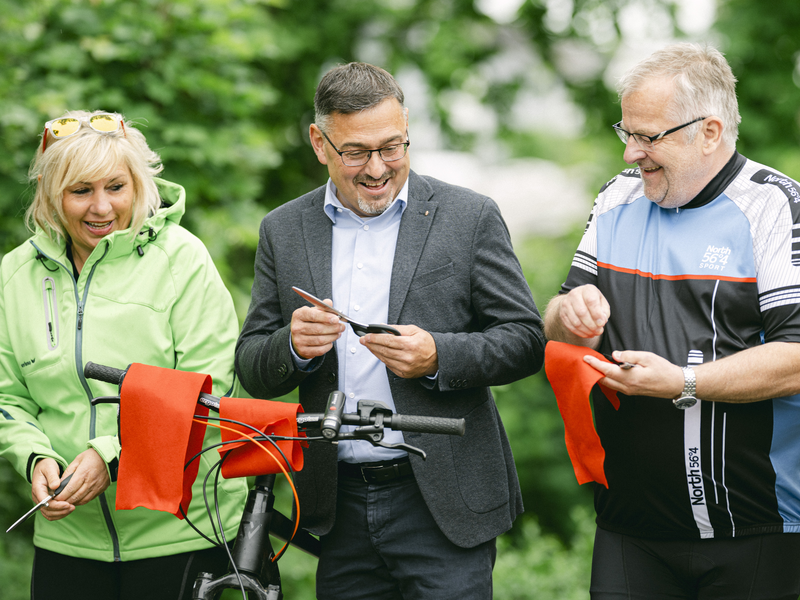 Eröffnung der Entdecker-Radtour - Foto: Entdeckerviertel-Woeckl über pressetext.de