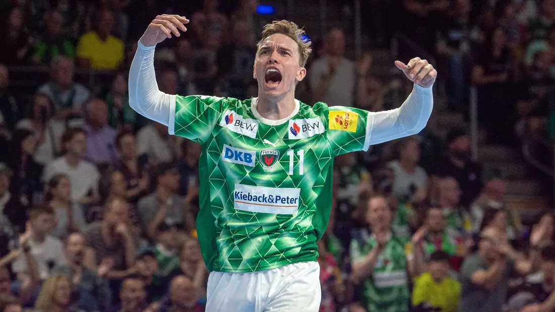 Heiß auf das Topspiel: Füchse-Profi Lasse Andersson. - Bild: Sebastian Räppold/Sportfoto Matthias Koch/dpa