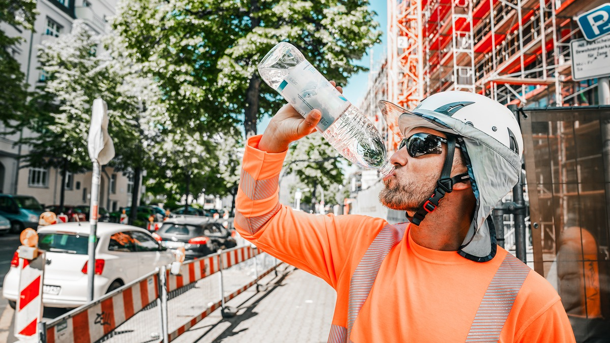 BG BAU beteiligt sich an Hitzeaktionstag am 4. Juni - Foto: presseportal.de