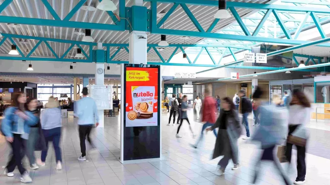 Campus-DOOH-Netzwerk wächst - immer mehr Studierende über digitale Medien erreichbar - Bild: presseportal.de