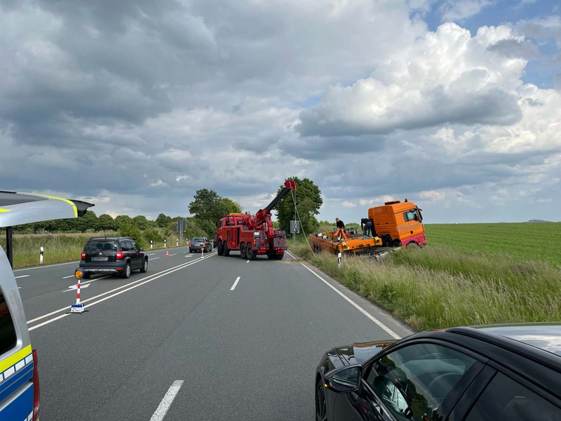 POL-LIP: Bad Salzuflen. Infolge Alkoholgenusses mit Lkw verunfallt. - Foto: presseportal.de