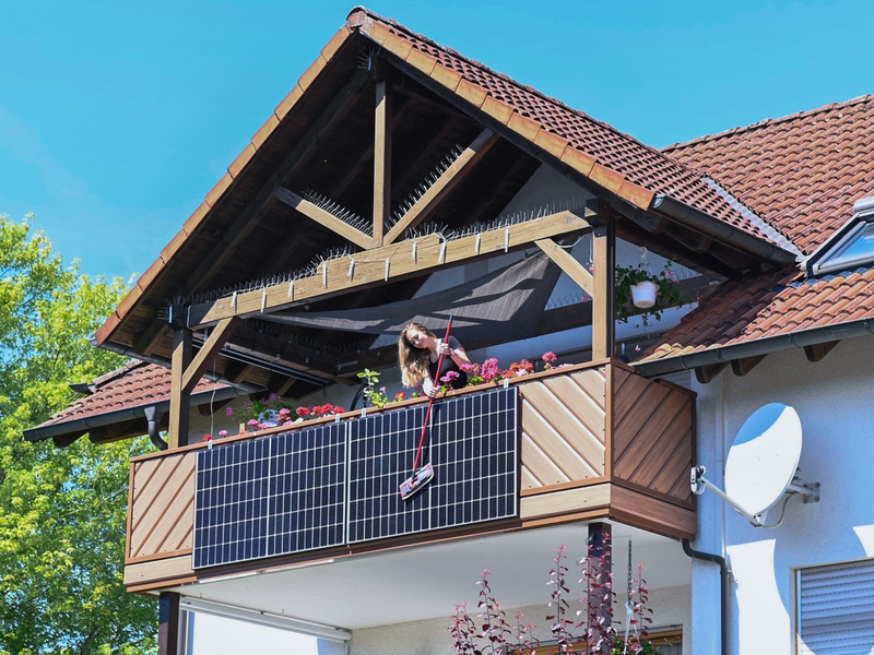 Balkonkraftwerk: Mit Sonnenlicht Portemonnaie entlasten - Foto: presseportal.de