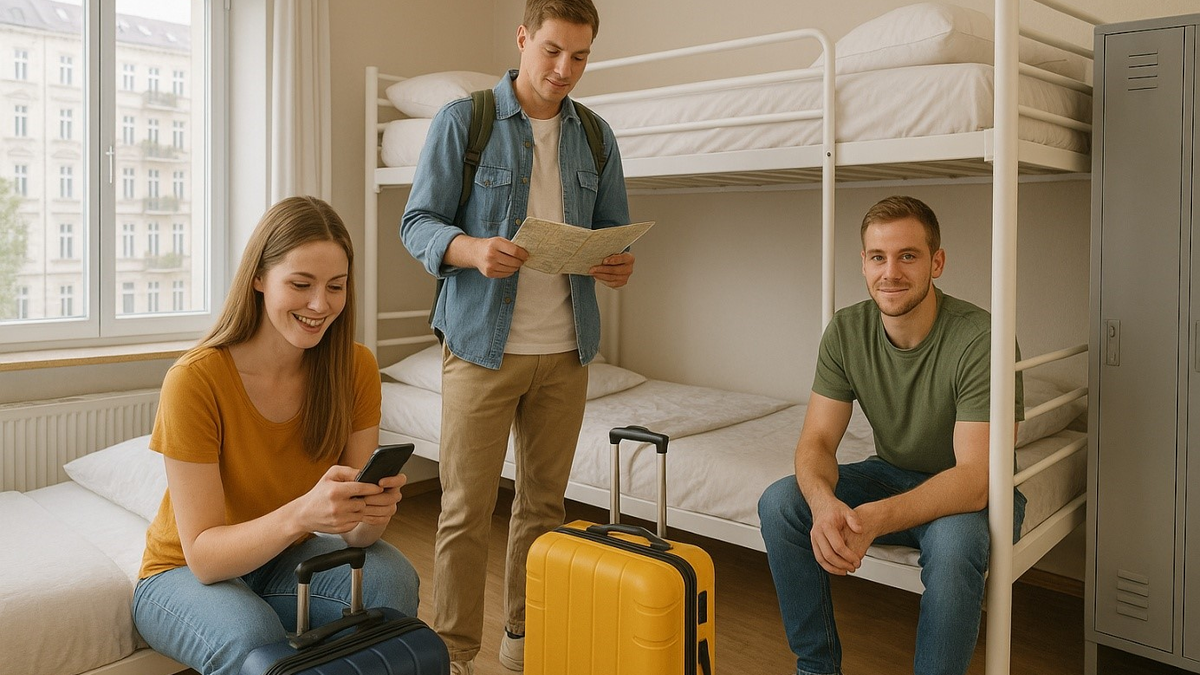 Preiswerte Hostels werden in Berlin überaus gerne gebucht - Foto: Redaktion (mithilfe von KI kreiert)