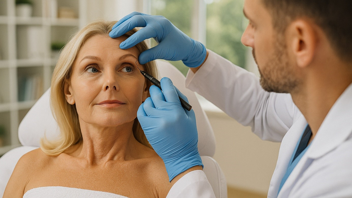 Das Stirnlifting in München wird von Jahr zu Jahr immer beliebter - Foto: Redaktion (mithilfe von KI kreiert)