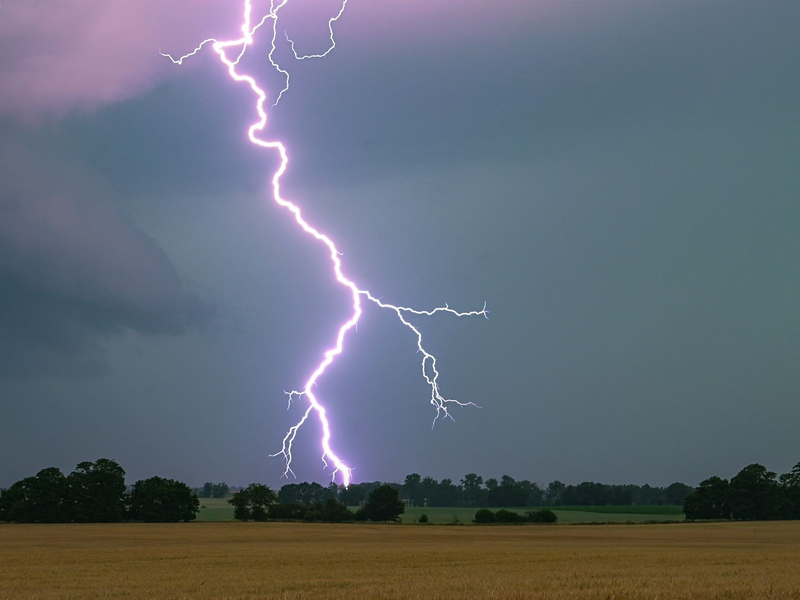 Am Mittwoch werden Gewitter in Deutschland erwartet. (Symbolbild) - Foto: Patrick Pleul/dpa