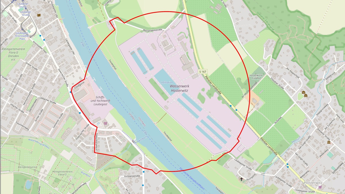 FW Dresden: Kampfmittelfund - Evakuierung von etwa 150 Menschen notwendig, da die Bombe gesprengt werden muss - Foto: presseportal.de