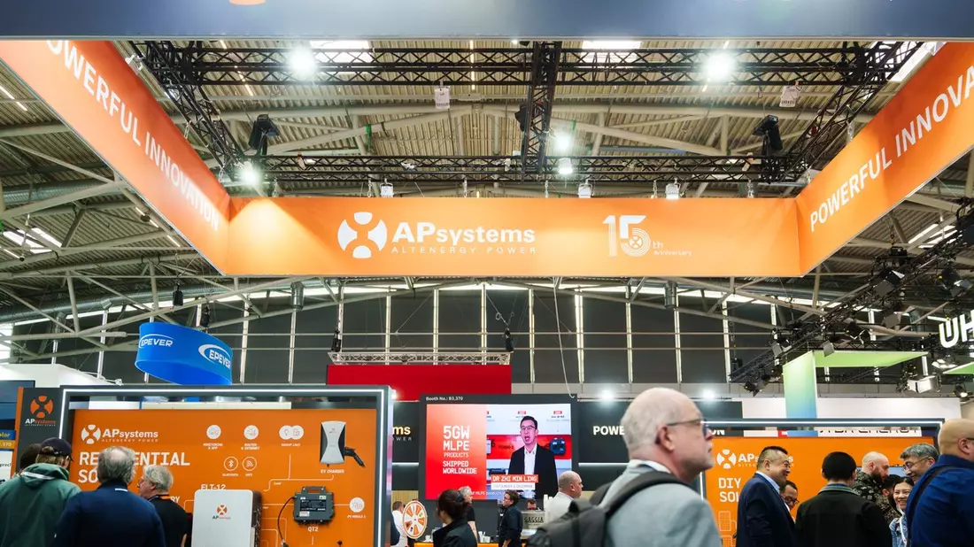APsystems begeistert auf der Intersolar Europe 2025 mit Next-Gen-Mikrowechselrichtern und Energiespeicherlösungen - Bild: presseportal.de