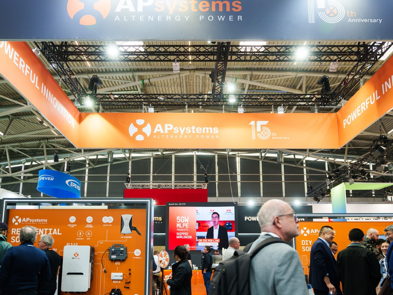 APsystems begeistert auf der Intersolar Europe 2025 mit Next-Gen-Mikrowechselrichtern und Energiespeicherlösungen - Foto: presseportal.de