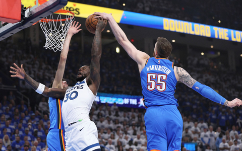 Hartenstein kann nun als zweiter Deutscher nach Dirk Nowitzki den NBA-Titel gewinnen. - Foto: Nate Billings/AP/dpa