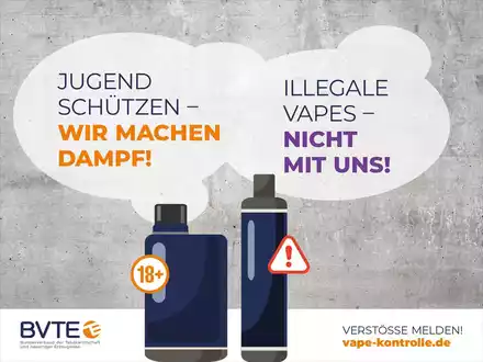 World Vape Day 2025: Rauchfreie Alternativen anbieten statt verbieten / BVTE startet Meldeportal vape-kontrolle.de zur Stärkung von Jugend- und Verbraucherschutz - Foto: presseportal.de