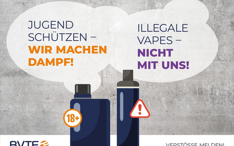 World Vape Day 2025: Rauchfreie Alternativen anbieten statt verbieten / BVTE startet Meldeportal vape-kontrolle.de zur Stärkung von Jugend- und Verbraucherschutz - Foto: presseportal.de