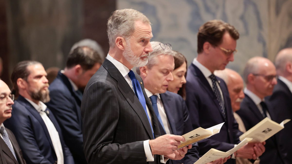 Der spanische König Felipe VI. hat bei der Karlspreis-Verleihung in Aachen zu einer Stärkung der EU aufgerufen. - Foto: Thomas Banneyer/dpa