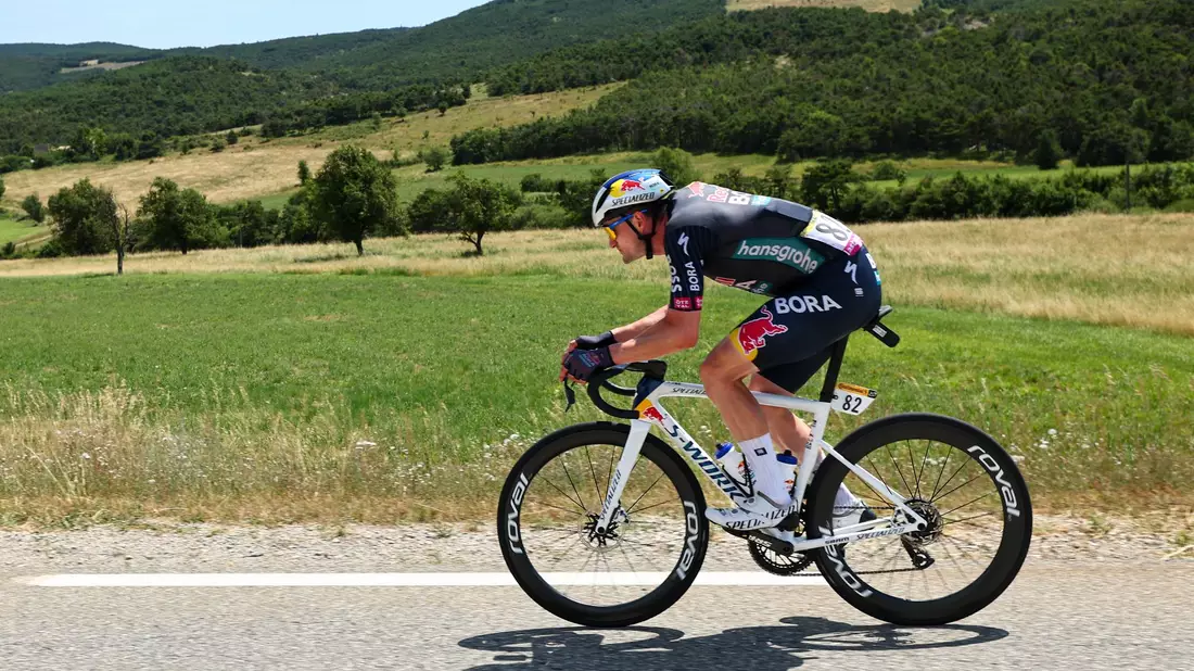 Nico Denz sorgt für den ersten deutschen Etappensieg beim 108. Giro. - Bild: David Pintens/Belga/dpa