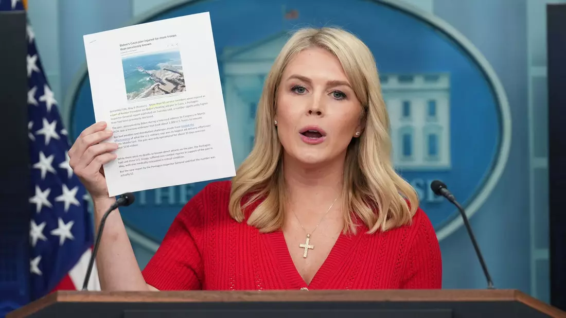 Laut der Sprecherin von US-Präsident Donald Trump, Karoline Leavitt, hat Israel einem neuen US-Vorschlag für eine Waffenruhe zugestimmt. - Bild: Jacquelyn Martin/AP/dpa