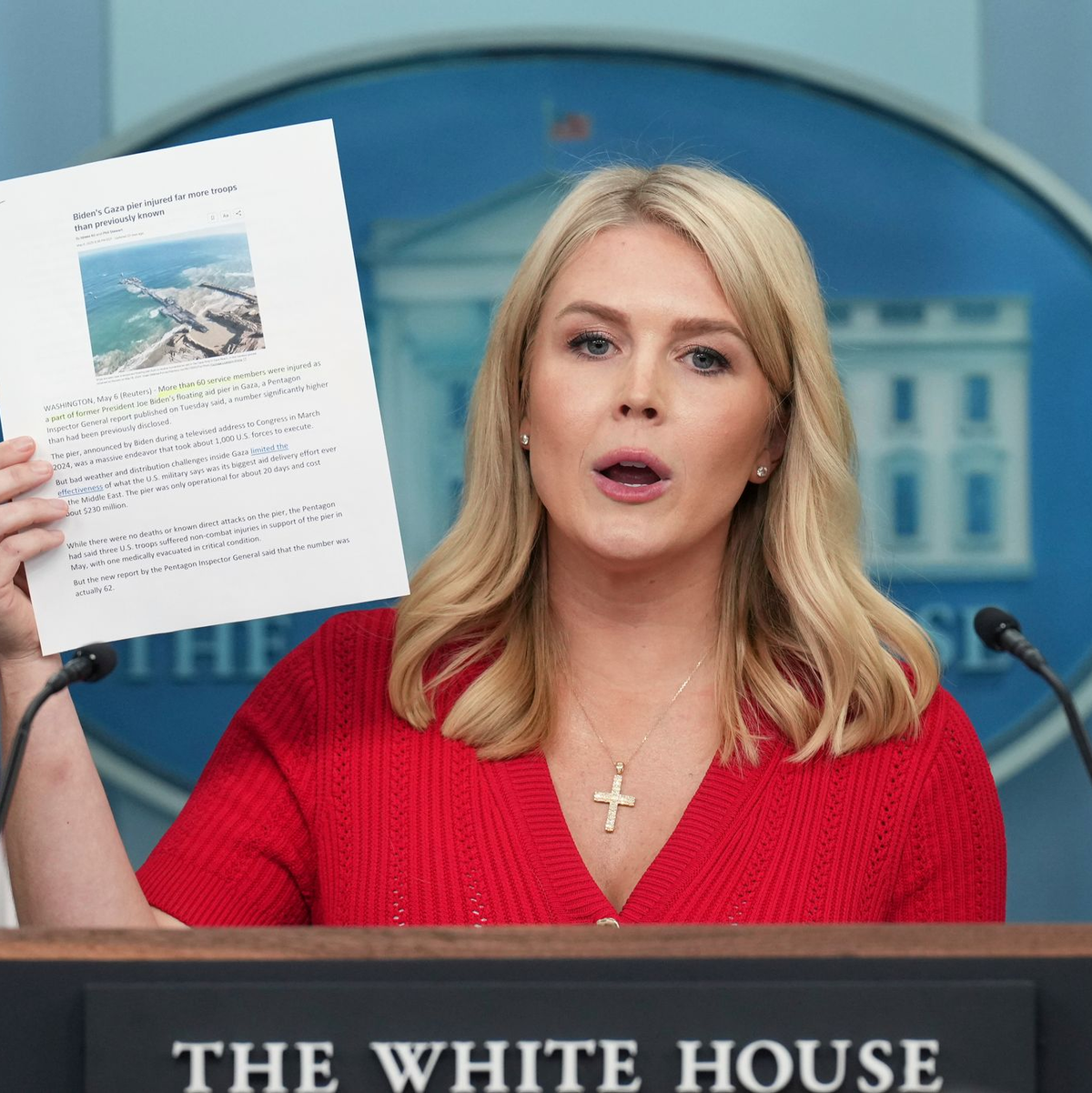 Laut der Sprecherin von US-Präsident Donald Trump, Karoline Leavitt, hat Israel einem neuen US-Vorschlag für eine Waffenruhe zugestimmt. - Foto: Jacquelyn Martin/AP/dpa