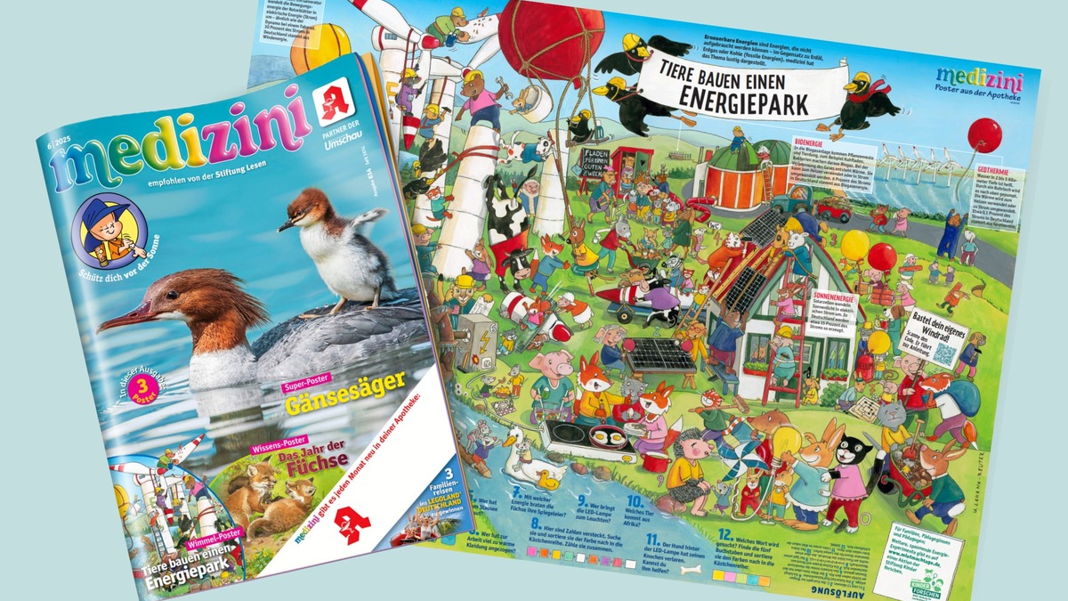 Mit Spaß die Welt verstehen: medizini zeigt Kindern, wie Sonne, Wind und Wasser unsere Zukunft prägen - Foto: presseportal.de