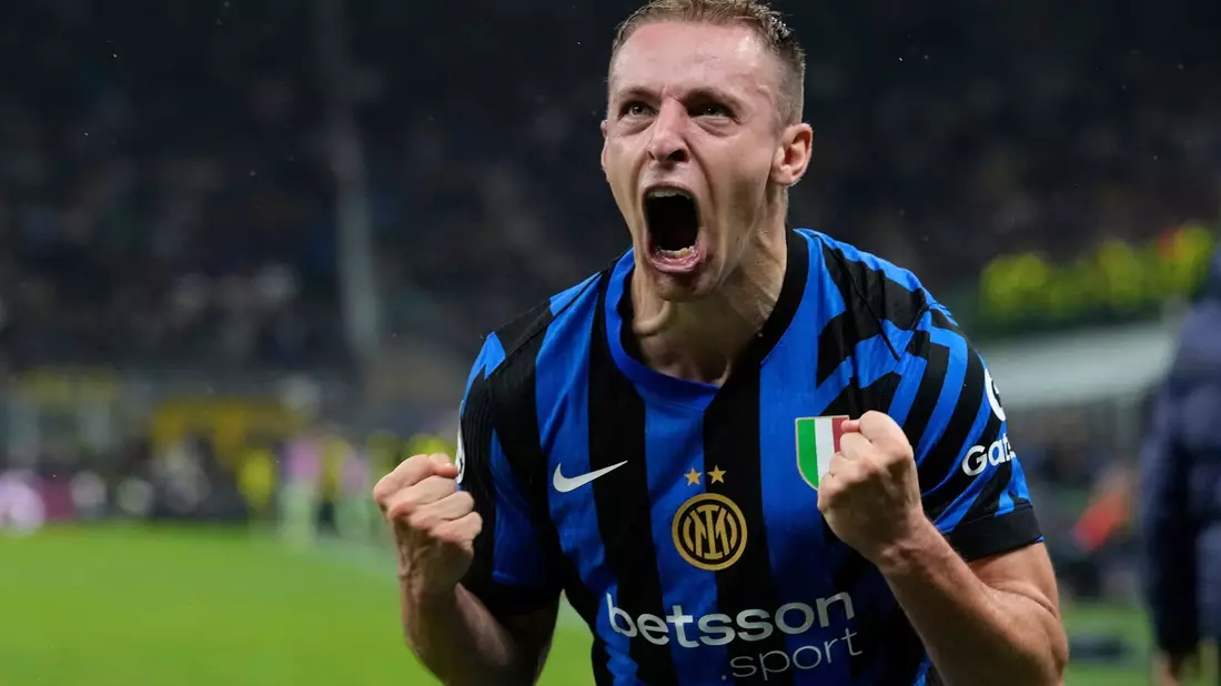 Große Emotionen wie von Inters Davide Frattesi wird es auch im Finale geben. - Bild: Luca Bruno/AP/dpa