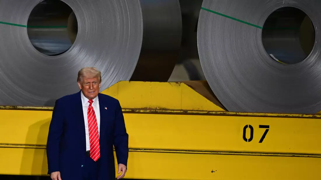 Sein Lieblingswort seien «Zölle», sagt US-Präsident Trump. - Bild: David Dermer/AP/dpa