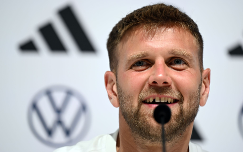 Niclas Füllkrug ist froh, wieder bei der Nationalmannschaft zu sein. - Foto: Federico Gambarini/dpa