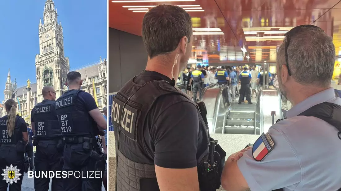 Bundespolizeidirektion München: Bundespolizei mit dem Einsatzverlauf sehr zufrieden Mehr als 200 Beamtinnen und Beamte im Einsatz - Kaum Probleme im Bahnbereich - Bild: presseportal.de