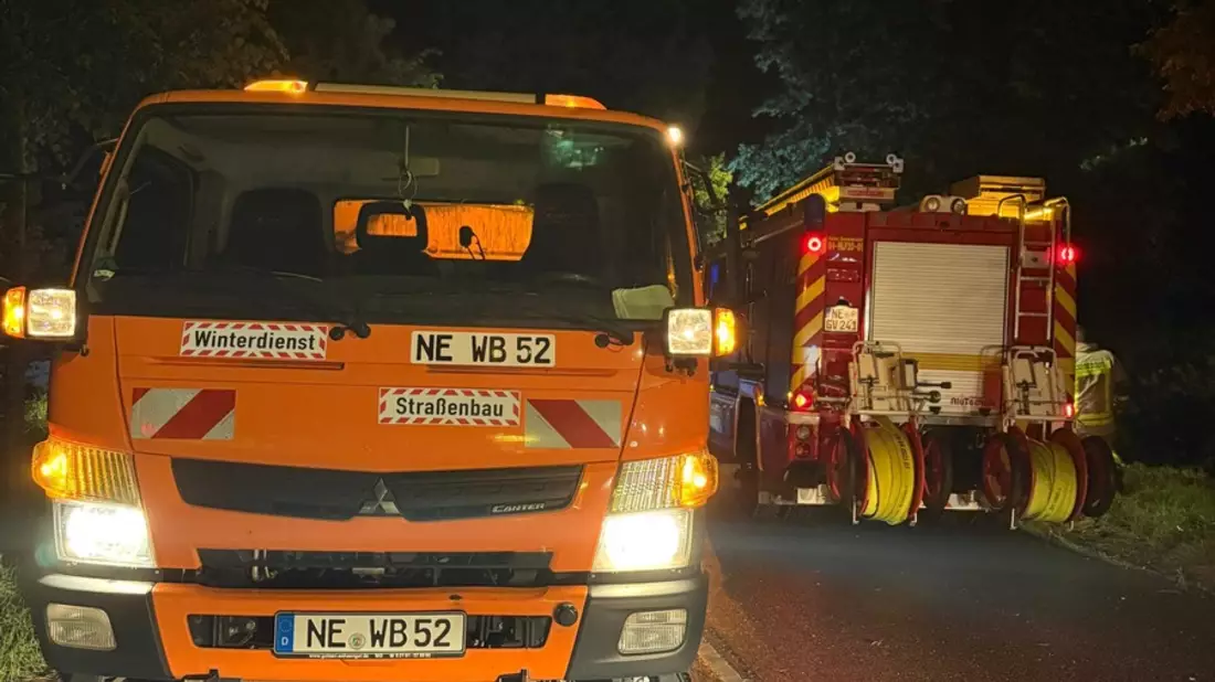 FW Grevenbroich: Starkregen sorgt für zahlreiche Einsätze im Stadtgebiet - Bild: presseportal.de