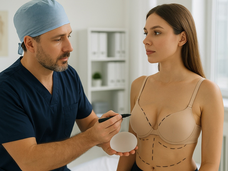 Brustvergrößerungen vom plastischen Chirurgen sind äußerst beliebt - Foto: Redaktion (mithilfe von KI kreiert)