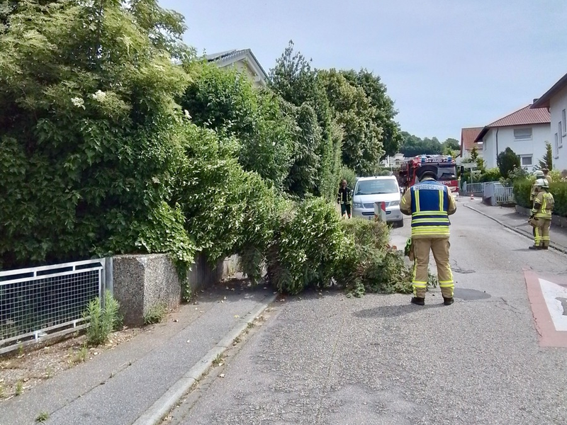 FW Weinheim: Gewitter sorgt für zahlreiche Einsätze der Weinheimer Feuerwehr - Foto: presseportal.de