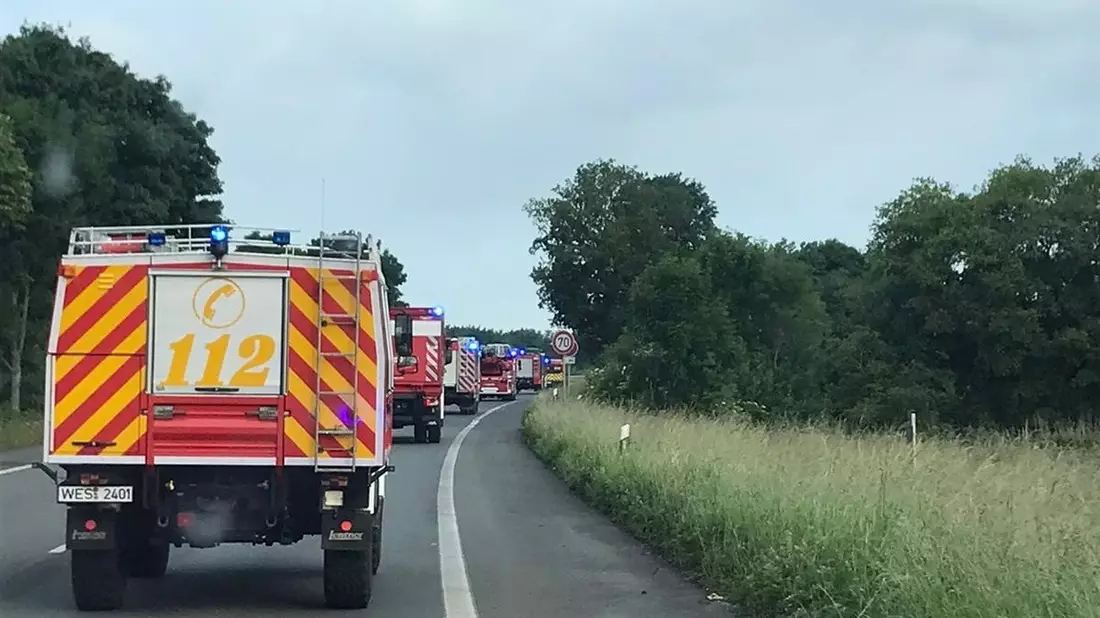 FW Alpen: Überörtliche Hilfeleistung nach Unwetter - Bild: presseportal.de