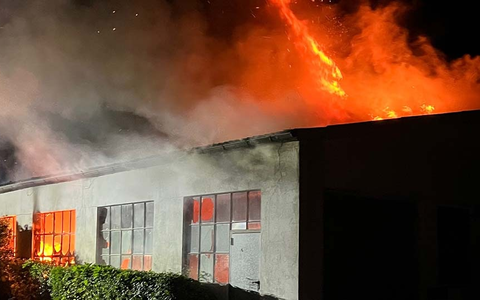 POL-ST: Lengerich, Großbrand einer Lagerhalle, Keine Verletzten - Foto: presseportal.de