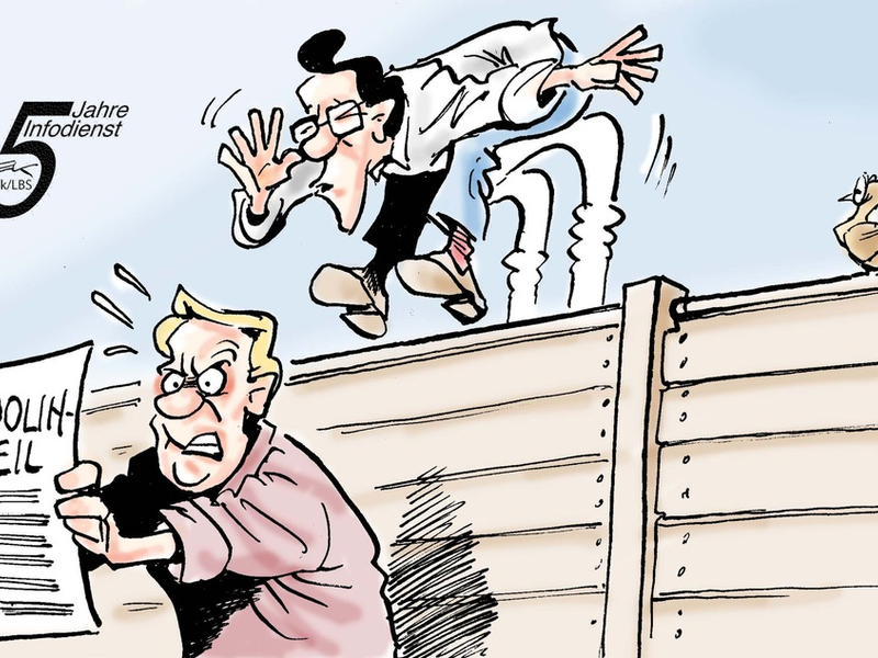 Trampolin als Ausguck / Nachbar verwahrte sich gegen sportliche Aktivitäten - Foto: presseportal.de