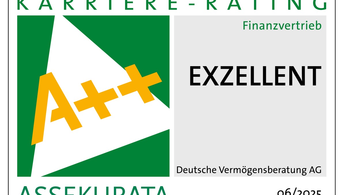 50 Jahre Zukunft gestalten - und zum 18. Mal in Folge ausgezeichnet / Assekurata bestätigt erneut den Spitzenplatz der DVAG - Foto: presseportal.de