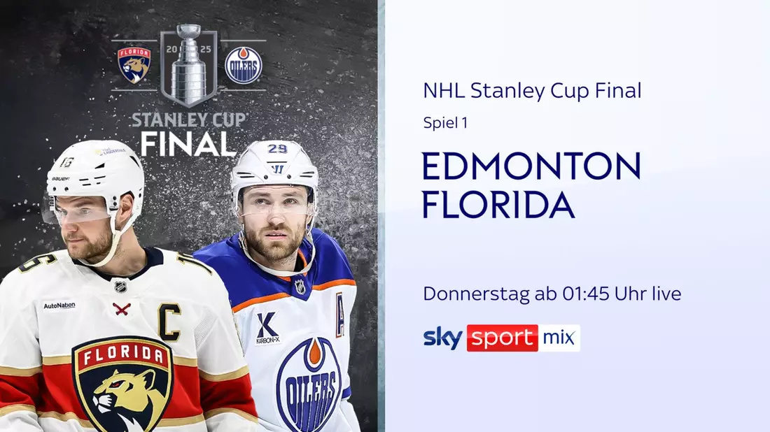 Leon Draisaitl und die Edmonton Oilers greifen nach dem Titel: das NHL Stanley Cup Final live und exklusiv bei Sky Sport - Bild: presseportal.de