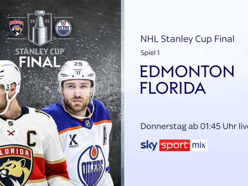 Leon Draisaitl und die Edmonton Oilers greifen nach dem Titel: das NHL Stanley Cup Final live und exklusiv bei Sky Sport - Foto: presseportal.de