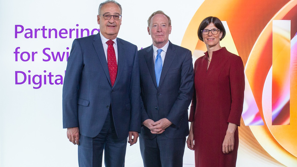 Microsoft stärkt die digitale Zukunft der Schweiz mit strategischen Investitionen in Cloud- und KI-Infrastruktur, Startups, Weiterbildung und Innovation - Foto: presseportal.de