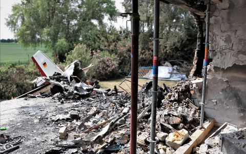 POL-NE: Nachtrag zur Pressemeldung Kleinflugzeug abgestürzt - Foto: presseportal.de